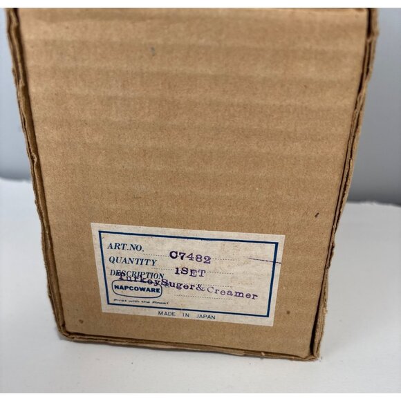 Napco Turkey Sugar & Creamer Set 1960s Vintage Japan w/Box - Picture 6 of 12